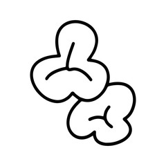 Duckweed cartoon illustration isolated on white background for children color book