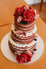 Delicious real wedding cake