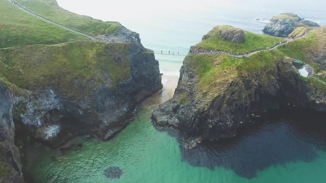 Carrick-a-Rede Rope Bridge Ballintoy Co. Antrim Northern Ireland 