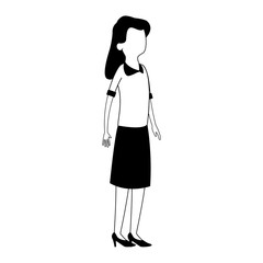Executive business woman cartoon vector illustration graphic design