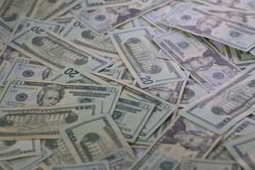 two people making money transaction, dollars, euros