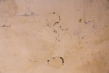 Painted Concrete Wall with Beige Peeling Paint, Antwerp, Belbium
