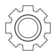 Gear machinery piece vector illustration graphic design