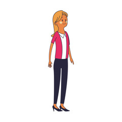 Executive business woman cartoon vector illustration graphic design