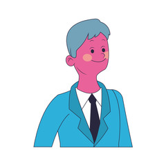 Executive businessman cartoon vector illustration graphic design