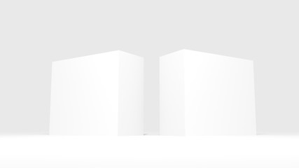 Blank Box For Mockup Front View