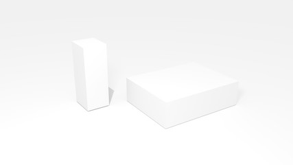 Blank Box For Mockup Top View