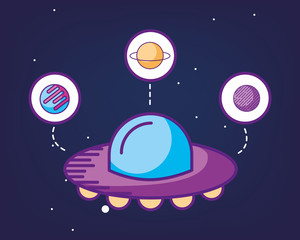 Naklejka premium space galaxy cosmic card