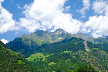 Fototapeta na wymiar Mountains Dolomits in South Tyrol.