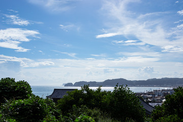 (神奈川県ｰ風景)材木座裏山から見る相模湾３
