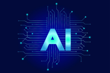 AI abstract technology background
