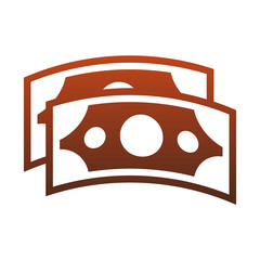 Money billets symbols isolated vector illustration graphic design