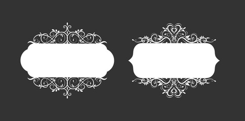 Vector illustration of old style label