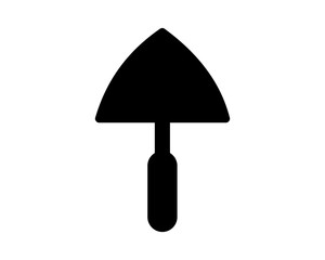 spade construction repair fix engineering tool equipment image vector icon logo silhouette