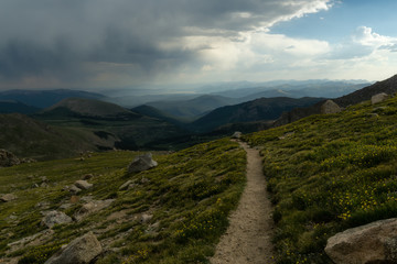 Trail on Mount Evans