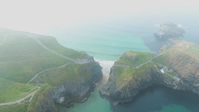Carrick-a-Rede Rope Bridge Ballintoy Co. Antrim Northern Ireland 