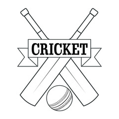 Abstract Cricket Label