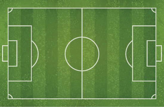 Soccer football field background. Vector illustration.