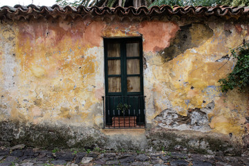 Small colonial architecture town in Uruguay