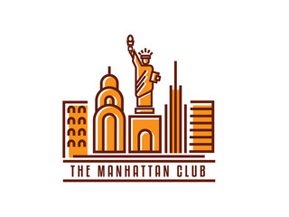 Fototapeta premium manhattan logo