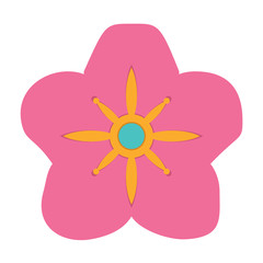 beautiful flower icon
