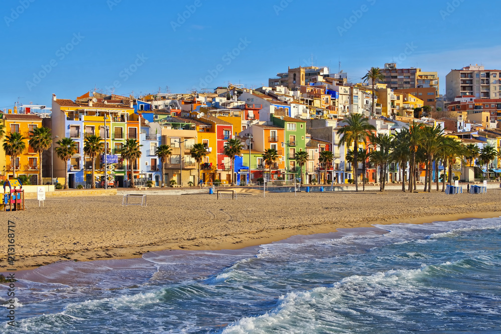 Poster La Vila Joiosa, Villajoyosa, Costa Blanca in Spanien  - La Vila Joiosa, Villajoyosa, Costa Blanca