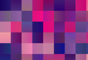 Purple-pink geometric background with squares. Vector illustration
