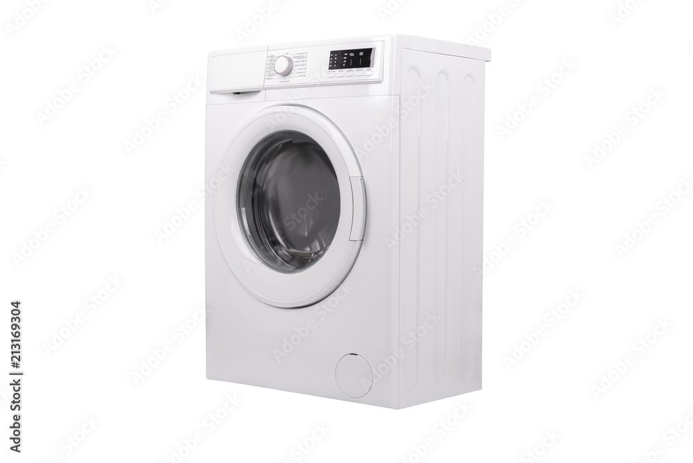 Wall mural isolated washer on white background