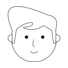 cartoon man icon