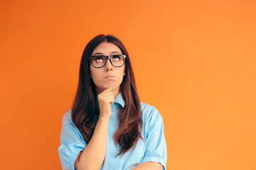 Smart Girl Thinking and Making Strategies 