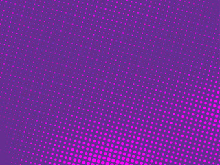 Pink-violet, purple halftone background. Digital gradient. Abstract backdrop with circles, point, dots