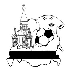 Russia football world cup design