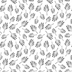 Vector seamless pattern with twigs