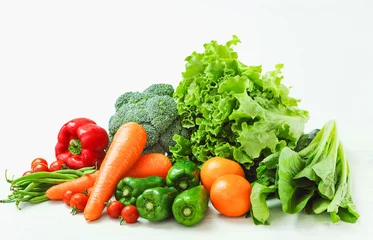 Küchenrückwand glas motiv Gemüse Verschiedenes frisches Gemüse