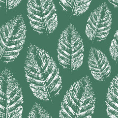 Beautiful Stamp of Leaf Pattern. Seamless.