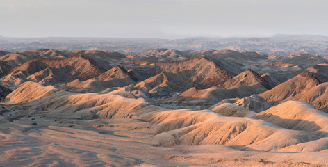 View of Desert Landscape Moon landscape Namibia