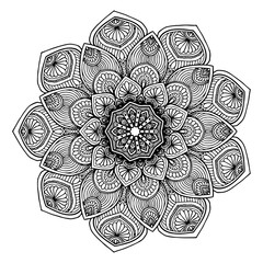 Mandalas for coloring  book. Decorative round ornaments. Unusual flower shape. Oriental vector, Anti-stress therapy patterns. Weave design elements. Yoga logos Vector.