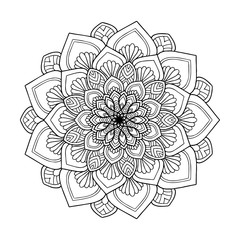 Mandalas for coloring  book. Decorative round ornaments. Unusual flower shape. Oriental vector, Anti-stress therapy patterns. Weave design elements. Yoga logos Vector.