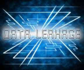 Data Leakage Information Flow Loss 3d Illustration