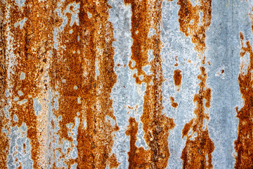 Rusty zinc sheet abstract background