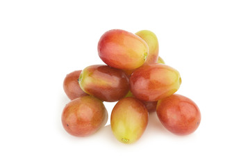 grapes red. ripe fresh. water drop isolated on white background