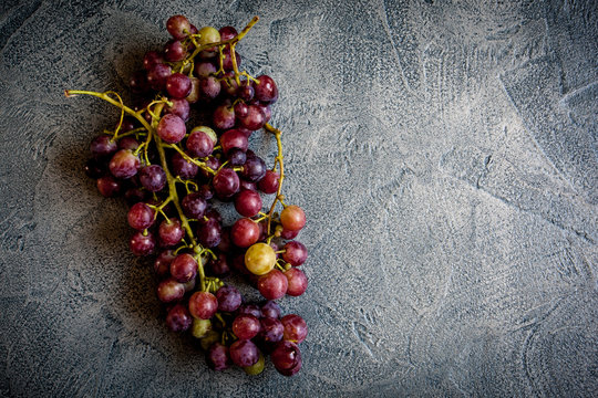Grape on vintage background