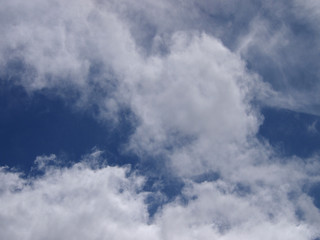 Fluffy Clouds in a blue sky