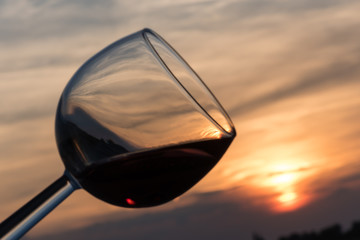 Toast at sunset