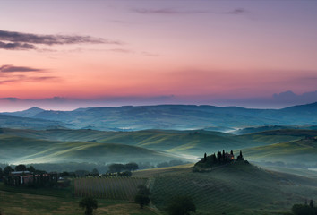 Dawn in Tuscany