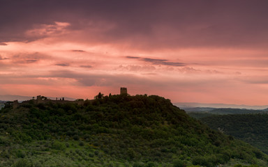 Monticchiello medieval fortress
