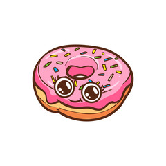 cute doughnut vector illustration