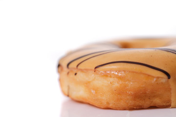 Peanut Butter Donut isolated on white background