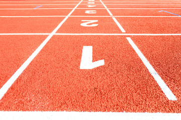 Fototapeta premium sports ground，A close-up