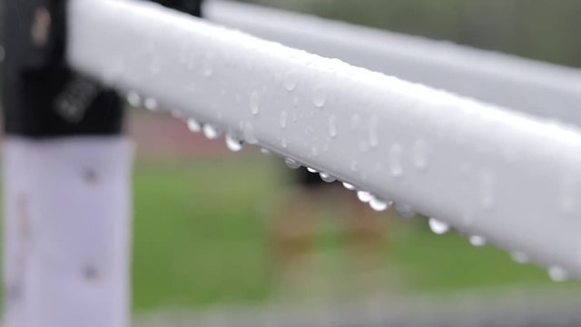 A sliding close shot of a damp pole. (This clip was shot on my Canon 80D with a 50mm f/1.8 prime lens in FullHD (1920x1080) in 60 fps, and slowed down to 24 fps in FCPX.)